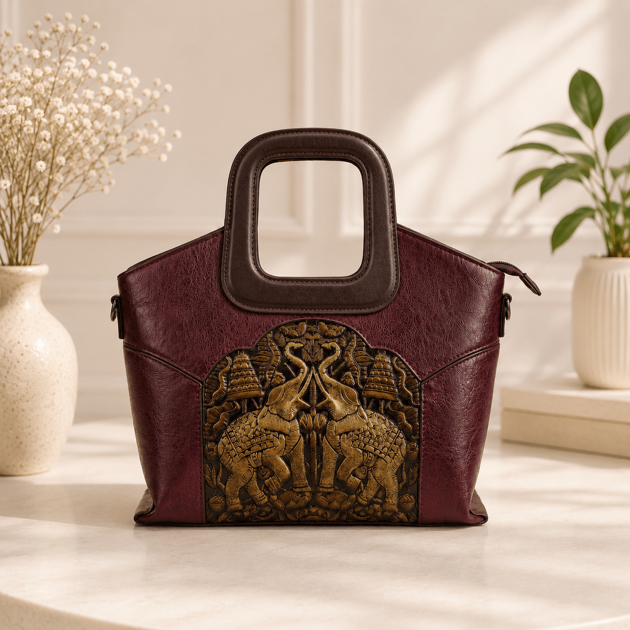 Heritage Elephant Hand Bag - OAK FORD