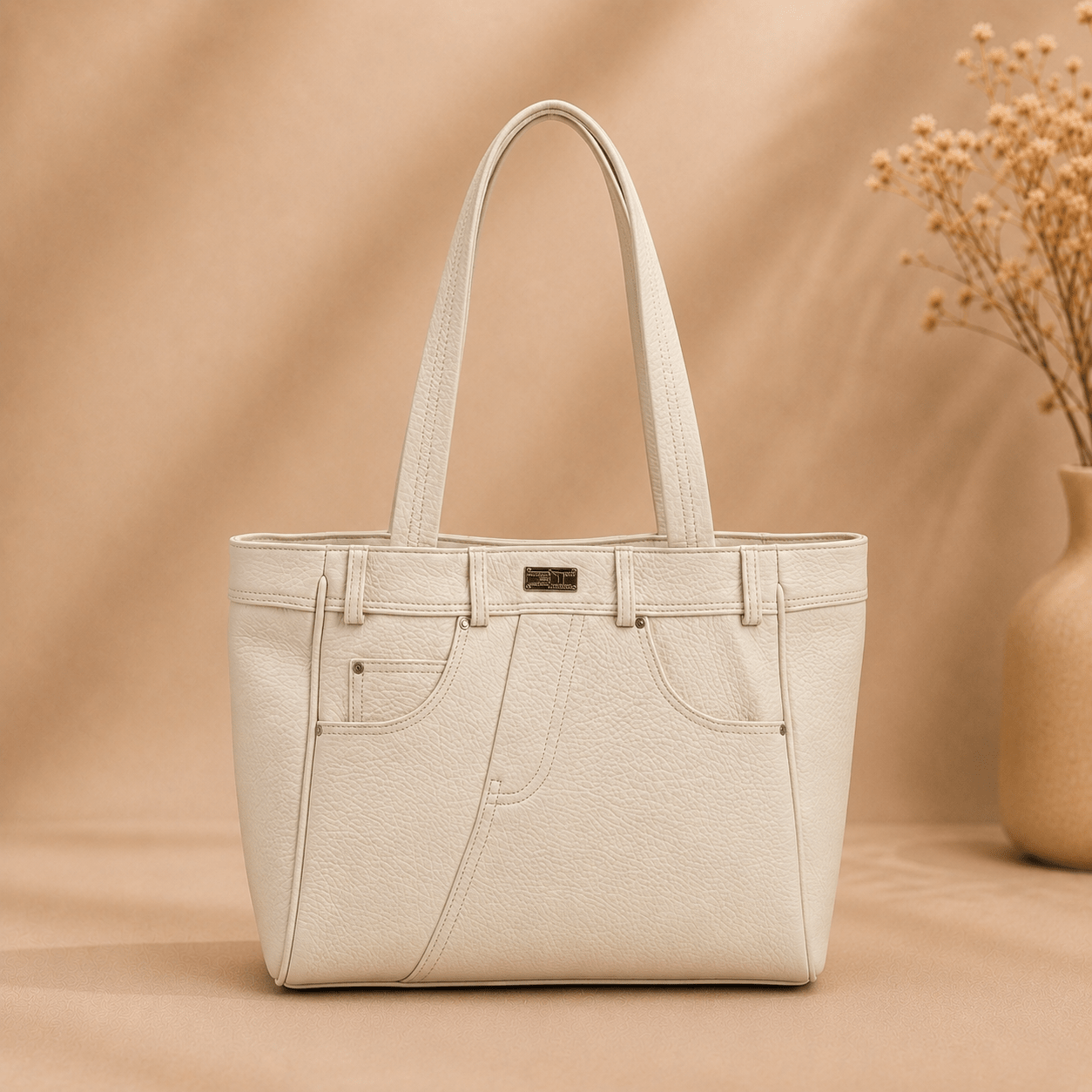 OAK FORD Crock Front Signature Handbag - OAK FORD