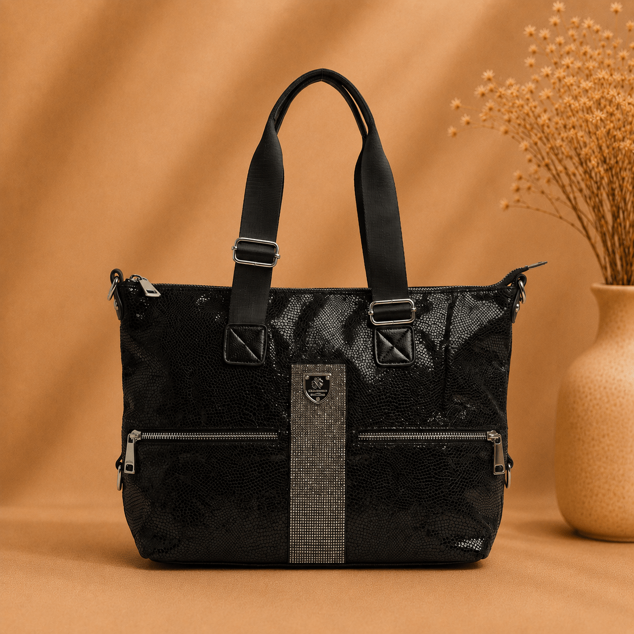 OAK FORD Noir Edge Shoulder Bag - OAK FORD